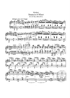 Соната для фортепиано No.4 ля минор, D.537 Op.164: Для одного исполнителя by Франц Шуберт