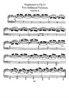 Симфонические этюды, Op.13: Дополнение by Роберт Шуман