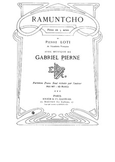 Ramuntcho: Клавир by Габриэль Пьерне