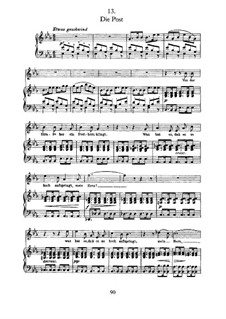 No.13 Почта: Для голоса и фортепиано by Франц Шуберт