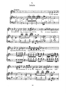 No.9 Блуждающий огонёк: Для голоса и фортепиано by Франц Шуберт