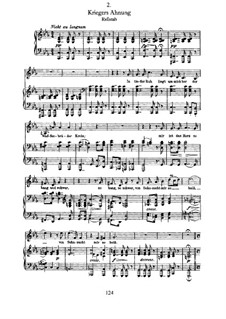 No.2 Предчувствие воина: Для голоса и фортепиано by Франц Шуберт