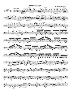 Три фантастические пьесы для виолончели (или скрипки) и фортепиано, Op.7: Партия виолончели by Роберт Радеке