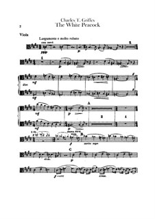 Римские эскизы для фортепиано, Op.7: No.1 Белый павлин, для оркестра – партия альта by Чарлз Томлинсон Грифс