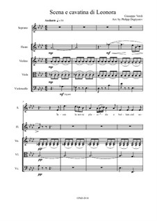 Tacea la notte placida: For quintet by Джузеппе Верди