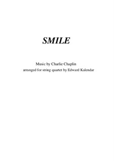 Smile: Для струнного квартета by Charles Chaplin