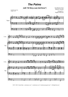 The Palms (with All Glory, Laud and Honor): For soprano saxophone and organ by Жан-Батист Фор, Melchior Teschner