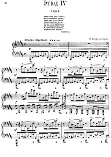 Двенадцать трансцендентных этюдов, Op.11: No.4 Терек by Сергей Ляпунов