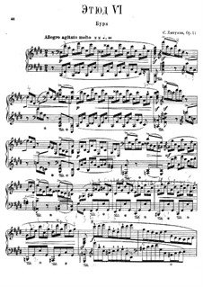 Двенадцать трансцендентных этюдов, Op.11: No.6 Буря by Сергей Ляпунов