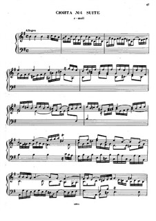 Сюита No.4 ми минор, HWV 429: Для фортепиано by Георг Фридрих Гендель