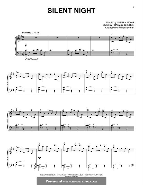 Piano version: Для одного исполнителя by Франц Ксавьер Грубер