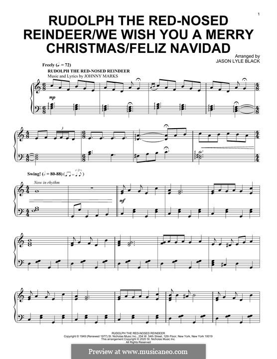 Rudolph the Red-Nosed Reindeer / We Wish You A Merry Christmas / Feliz Navidad: Rudolph the Red-Nosed Reindeer / We Wish You A Merry Christmas / Feliz Navidad by Johnny Marks