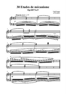 Nos.1-10: No.9 Allegretto vivace in F Major by Карл Черни
