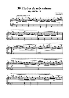 Nos.21-30: No.25 Allegro en galop in D Major by Карл Черни