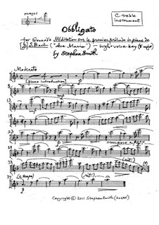 Аве Мария: Obbligato (high key) by Иоганн Себастьян Бах, Шарль Гуно