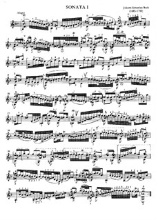 Сонаты и партиты для скрипки, BWV 1001-1006: Sonata No.1-2. Partita No.1 by Иоганн Себастьян Бах
