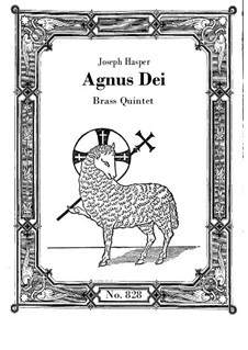Agnus Dei: Для квинтета медных духовых by Joseph Hasper