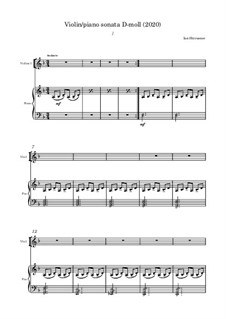 Violin/piano sonata: Violin/piano sonata by Ian Shtrasner