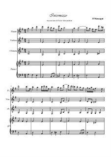 Сельская честь: Intermezzo, for quartet by Пьетро Масканьи