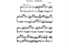 Pavana-Capricho, Op.12: Для фортепиано by Исаак Альбенис