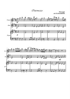 Сельская честь: Intermezzo, for flute, oboe and piano by Пьетро Масканьи