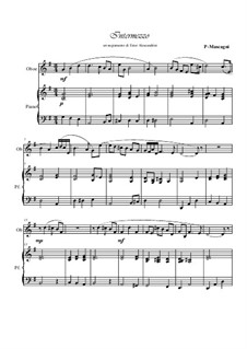 Сельская честь: Intermezzo, for oboe and piano by Пьетро Масканьи