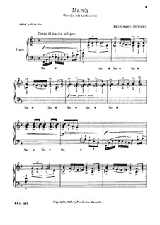 Fünf Klavierstücke, Op.43: No.5 March für die linke Hand allein by Ferdinand Hummel
