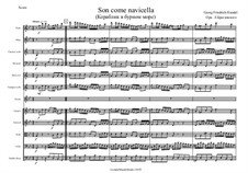 Son come navicella, HWV 127a: Партитура by Георг Фридрих Гендель