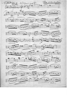 Четыре пьесы для английского рожка и фортепиано: No.2-4 – Партия английского рожка by Мари Грандваль