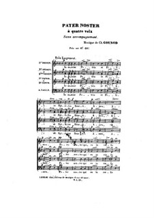 Pater noster: Pater noster by Шарль Гуно