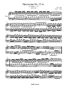 Прелюдия и фуга No.15 соль мажор, BWV 884: Прелюдия by Иоганн Себастьян Бах