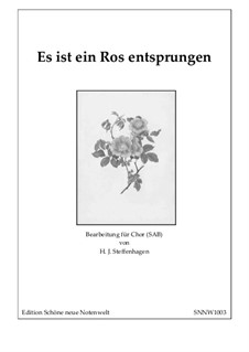 Es ist ein Ros entsprungen (A Rose Has Sprung Up): Chor-SAB by Unknown (works before 1850)