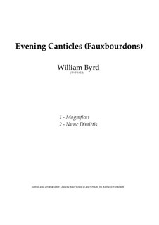 Evening Canticles (Fauxbourdons): Evening Canticles (Fauxbourdons) by Уильям Бёрд
