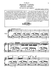 Pastoral Lullaby: Для фортепиано by Алехандро Гарсиа Катурла