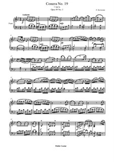 Соната для фортепиано No.19, Op.49 No.1: Часть I by Людвиг ван Бетховен