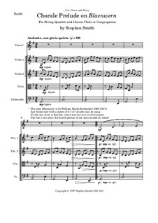 Chorale Prelude on 'Blaenwern': Chorale Prelude on 'Blaenwern' by Stephen Smith