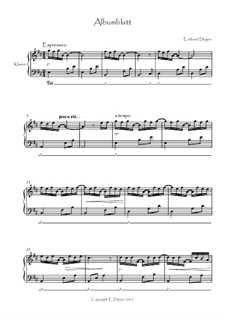 Albumblatt (erweiterte Version): Albumblatt (erweiterte Version) by Eckhard Deppe