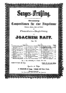 Sanges-Frühling, Op.98: No.22 Mädchenlied by Иоахим Рафф