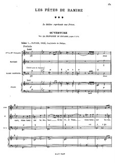 Les fêtes de Ramire (The Celebrations of Ramiro), RCT 40: Selected Themes by Жан-Филипп Рамо