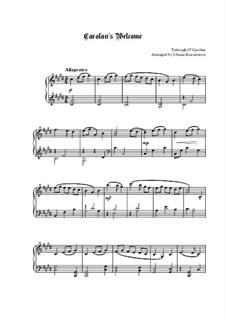 O'Carolan's Welcome: Для фортепиано by Торла О'Каролан