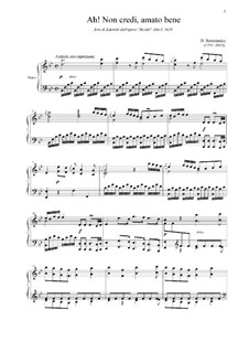 Alcido: Ah! Non credi, amato bene. Aria di Edonide by Дмитрий Бортнянский