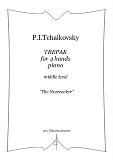 No.4 Русский танец (Трепак): Для фортепиано в 4 руки by Петр Чайковский