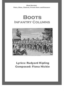 Boots Infantry Columns: For wind quintet by Fiona Hickie