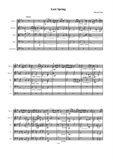 Две элегические мелодии, Op.34: No.2 Прошедшая весна, для камерного оркестра by Эдвард Григ