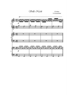 Piano version: For six hands by Франц Ксавьер Грубер