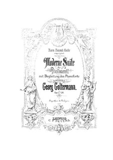 Современная сюита для виолончели и фортепиано, Op.126: Сольная партия by Георг Гольтерманн