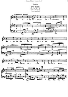 Маленькие песни, Op.69: Сборник by Рихард Штраус