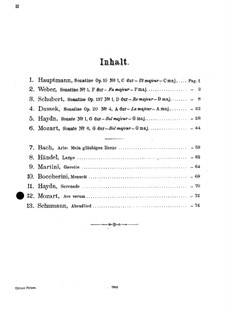 Ave verum corpus, K.618: Для скрипки и фортепиано by Вольфганг Амадей Моцарт