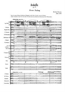 Арабелла, Op.79: Партитура by Рихард Штраус
