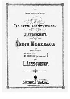 Trois Morceaux No.3 Scherzo Piano Right Hand Alone: Trois Morceaux No.3 Scherzo Piano Right Hand Alone by Leonid Lisovsky